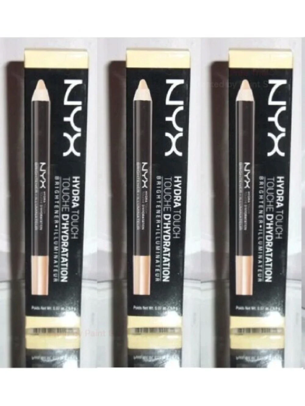 Lot of 3: New NYX Hydra Touch Brightener Highlighter Pencil HTB02 Glow (Sealed)